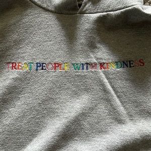 Authentic Harry Styles Champion March Size M Grey/Rainbow TPWK Hoodie